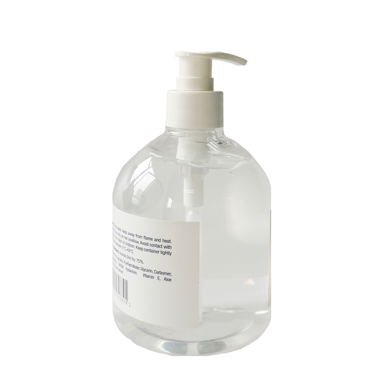 500 Ml Waterless Instant Hand Sanitizer To Kills 99.9% of Germs 75% Alcohol Hand Sanitizer Gel For Hospital