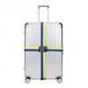13016D Travelsky Colorful Webbing Cross Rainbow Adjustable Suitcase Belt Luggage Strap with TSA Passport Lock
