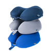 13482B3 CoolMax Semi-inflated Half Memory Foam Inflatable Neck Pillow