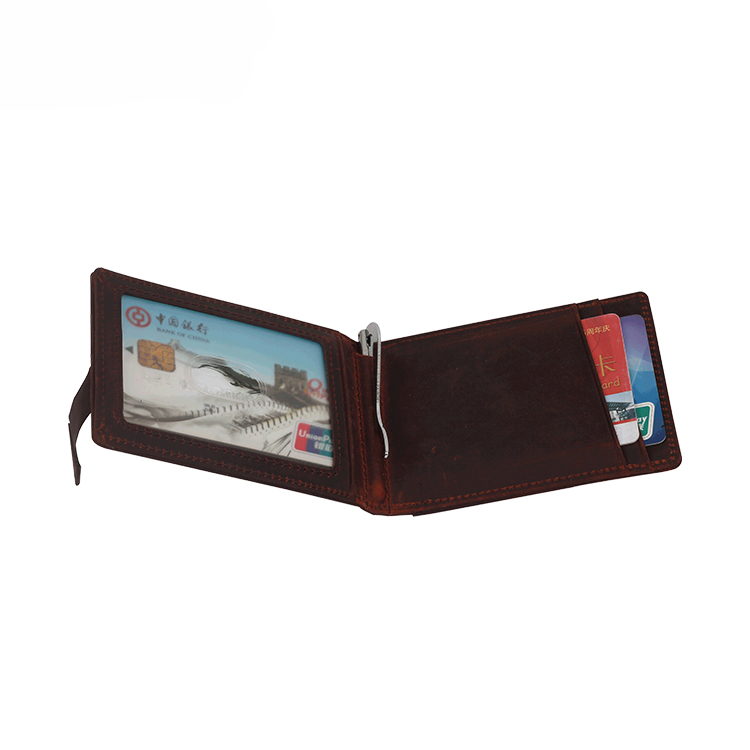 13626C Mad Horse Skin Men Wallet with Advanced RFID Secure