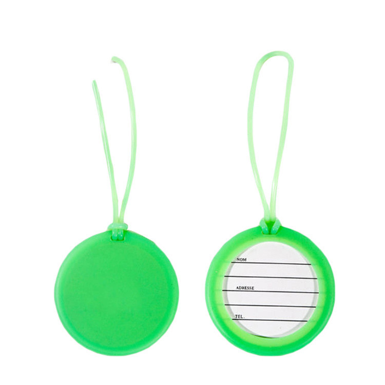13124 Circle Rubber Luggage Tag 