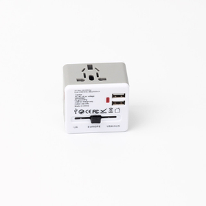 13680A Universal Travel Adapter with 2 USB