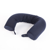 13474A 100% Polyester+Memory Twist Memory Foam Neck Pillow 